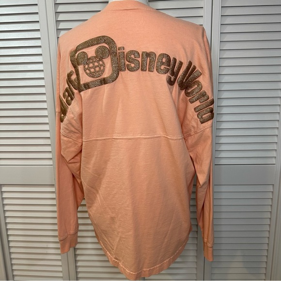 Disney Parks Rose Gold Glitter Spirit Jersey Size XS - Picture 3 of 7